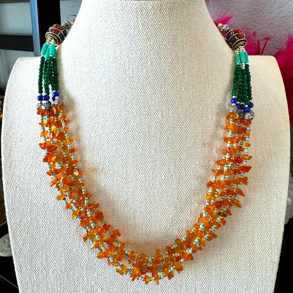 IndieGlam Jewelry - Artisan Nepal Multi-strand Beaded Necklace